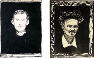 Edvard Munch and Johan August Strindberg