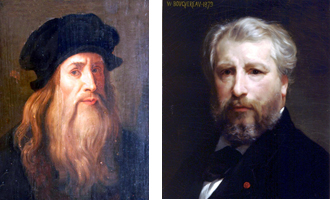 leonardo da vinci and adolphe bouguereau