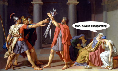 Jacques Louis David "Oath of the Horatii"