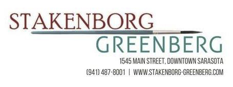 Stakenborg-Greenberg Fine Art logo White